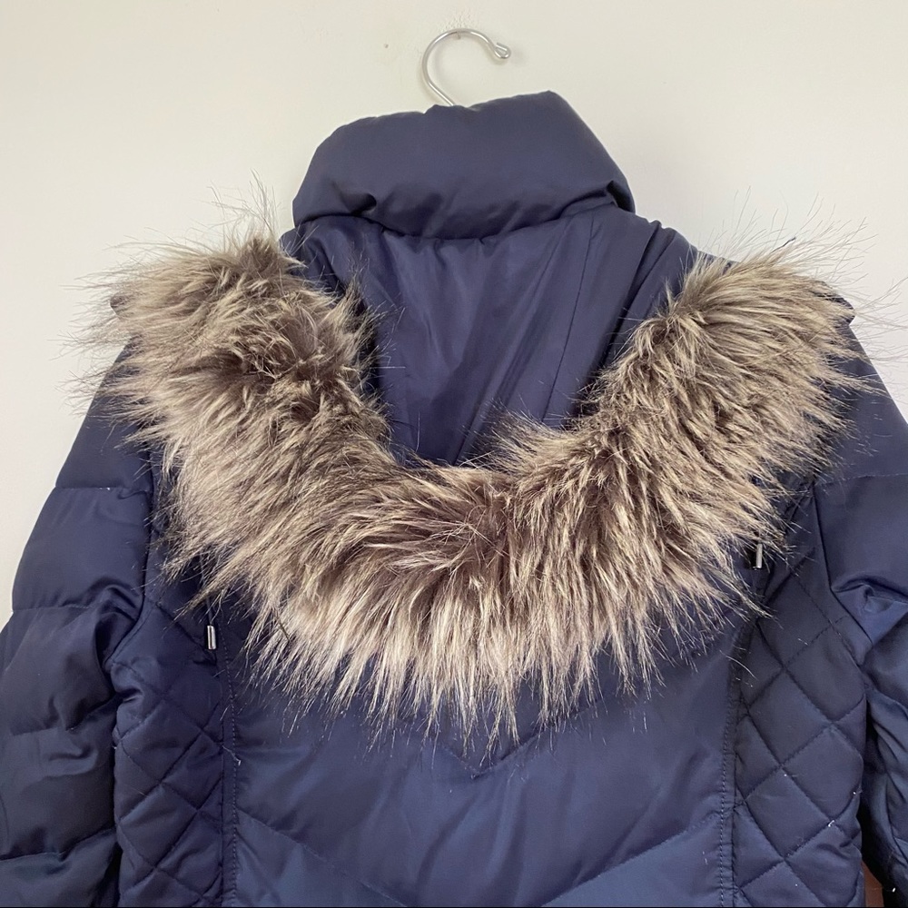 Kenneth Cole Quilted Chevron Down Puffer Jacket S - Picture 6 of 11